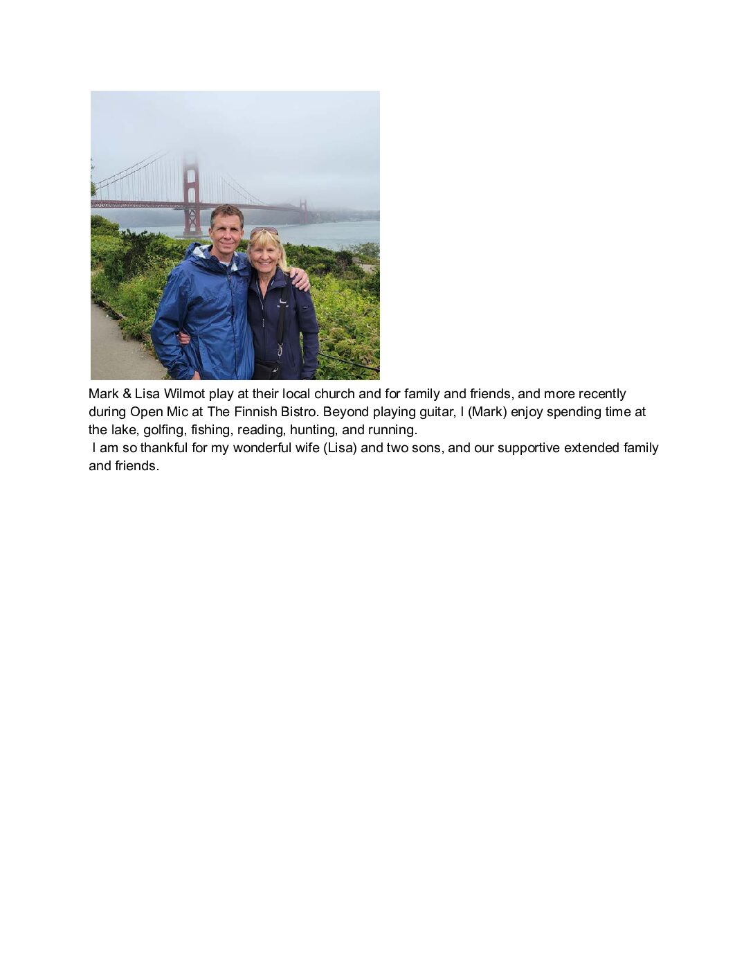 Mark and Lisa Wilmot